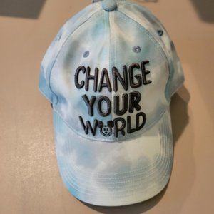 New Disney Hat/Cap Blue Tie Dye and Change Your World with Mickey Mouse